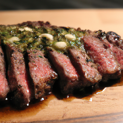 A Taste of Argentina: New York Strip Steak with Chimichurri Sauce and a Vermont Twist