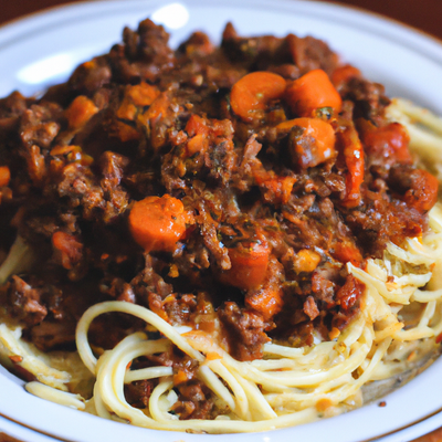 Comfort Food Perfection: Hearty Spaghetti Bolognese with Vermeat's Ground Beef