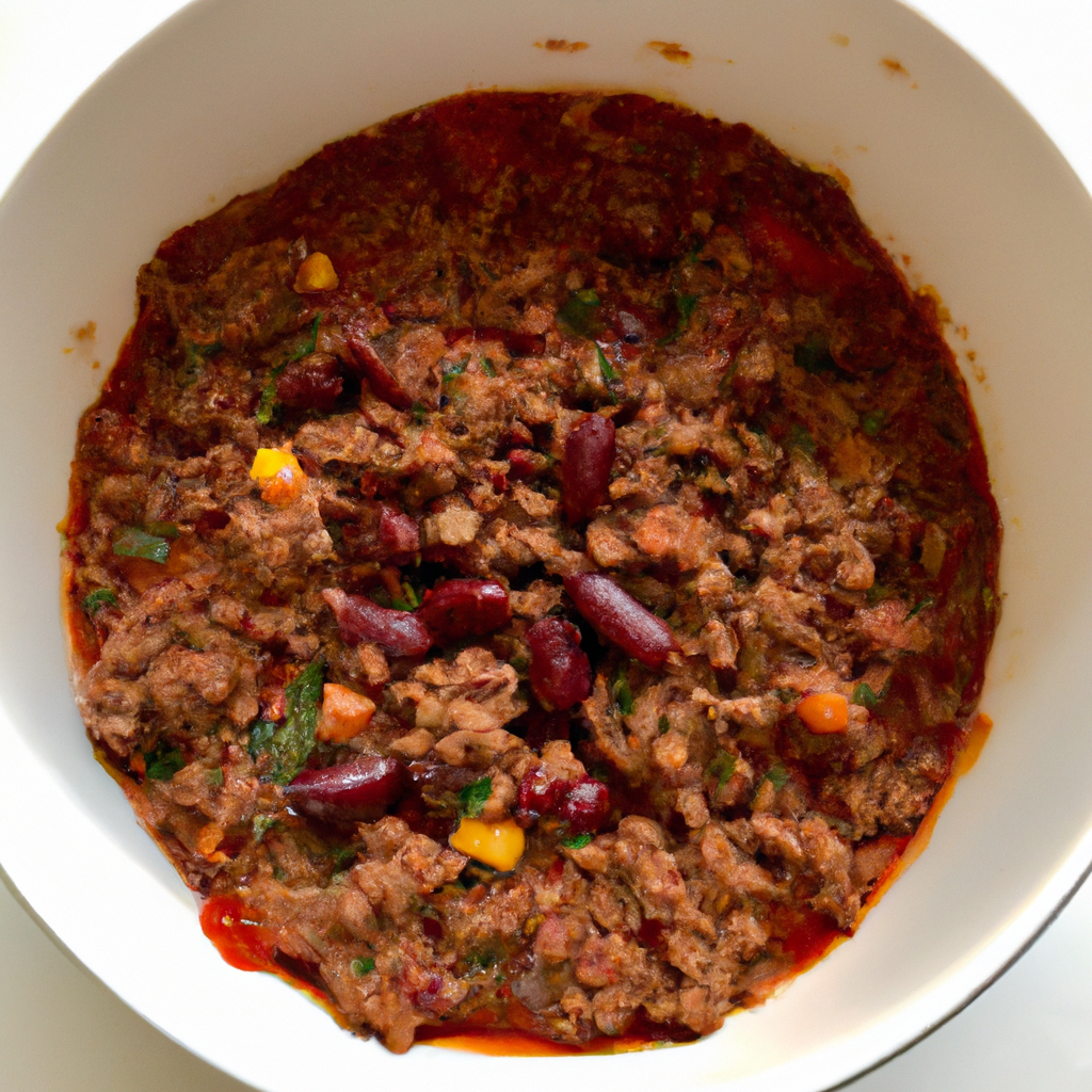 Cozy Up with a Classic: Chili con Carne Featuring Hearty Vermeat Ground Beef