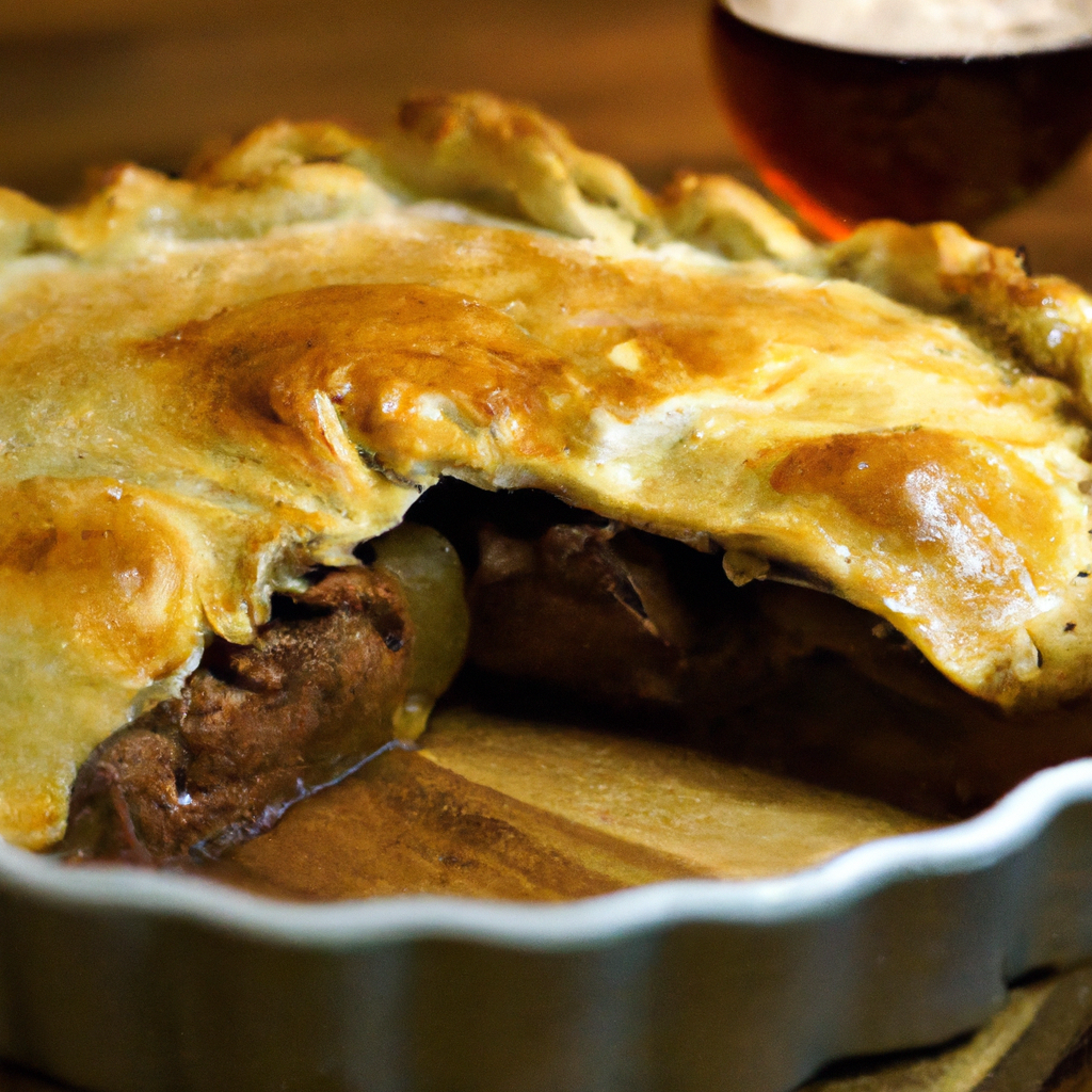 Savor the British Comfort: Steak and Ale Pie Featuring Vermeat's Premium NY Strip Steak